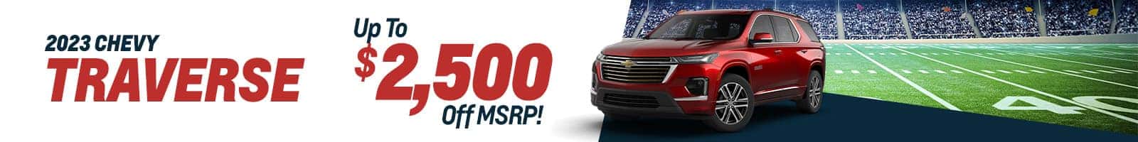 Rebate Special on New Chevrolet Traverse near Fort Wayne, Indiana