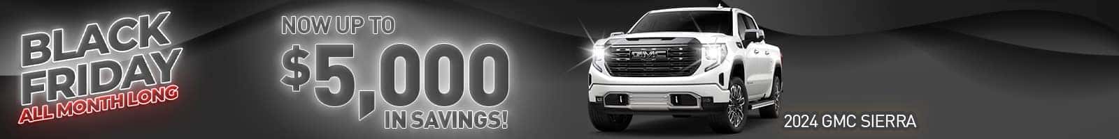 Save up to $5,000 on 2024 GMC Sierra 1500!