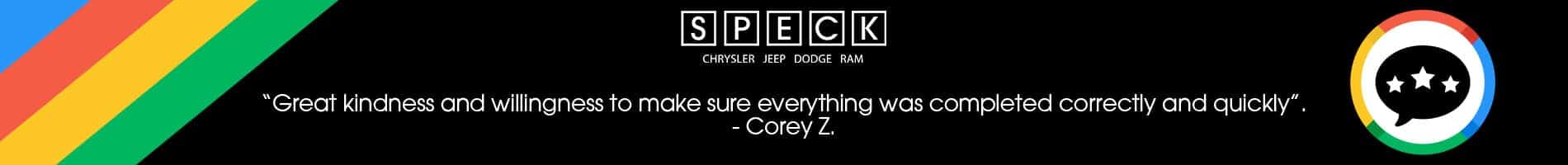 speck chrysler jeep dodge ram review from corey