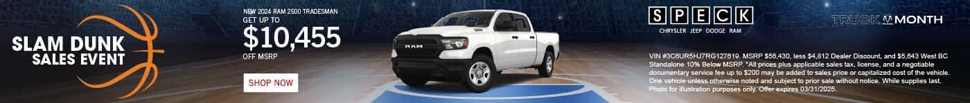 new 2024 ram 2500 $10,455 off msrp