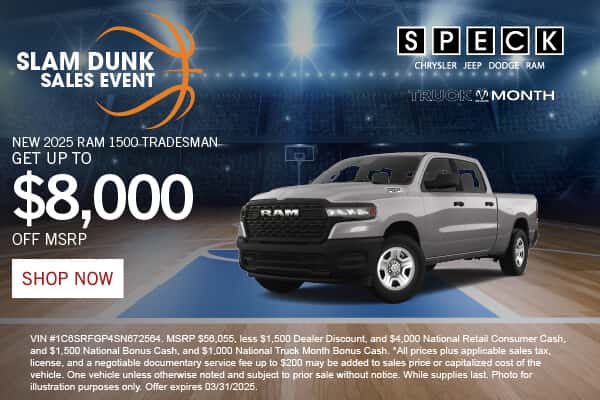 NEW 2025 RAM 1500 TRADESMAN CREW CAB 4X4 5'7' BOX