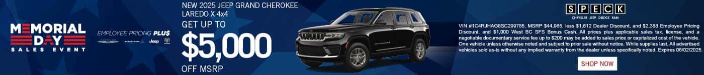new 2025 jeep grand cherokee discount