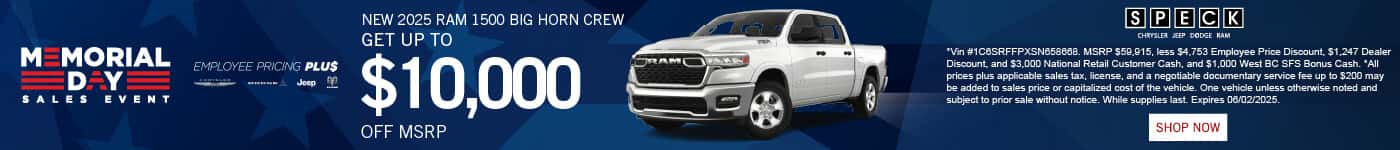 new 2025 ram 1500 special