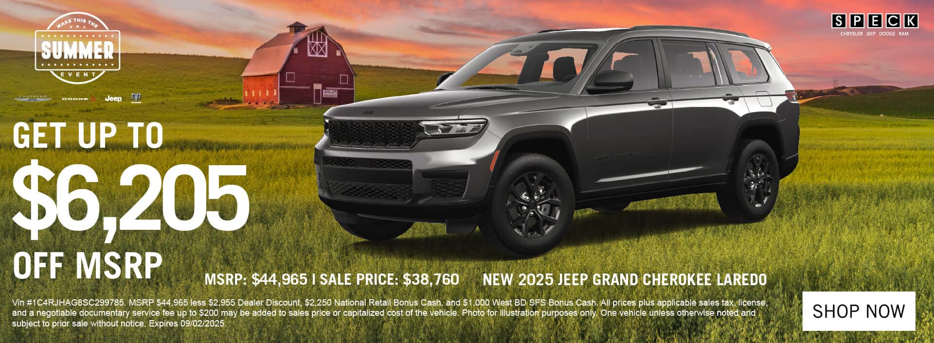 2025 jeep grand cherokee special