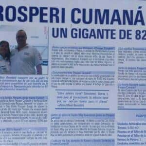 82 años — Prosperi Cumaná featured in the press