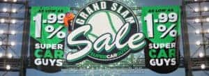 web banner - grand slam sale - super car guys