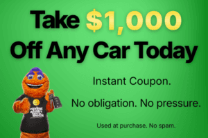 take $1,000 off any used car - coupon voucher - wichita super car guys