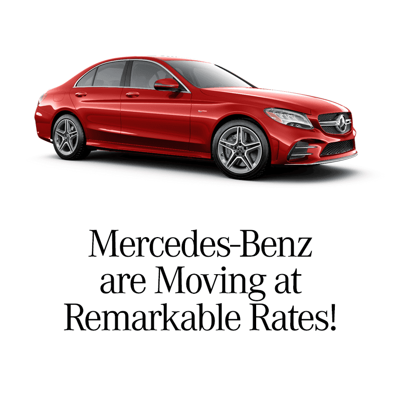 New Finance Rates starting at 0.0% For Select new Mercedes-Benz Models