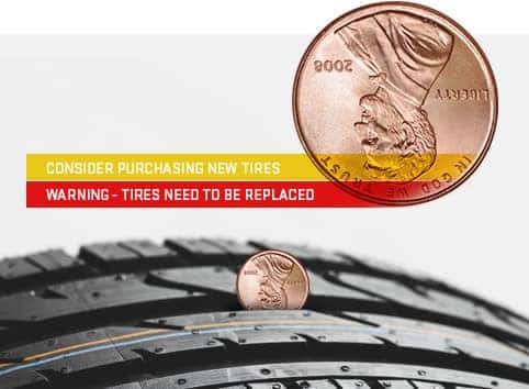 Tire Tread Depth Measurement Chart