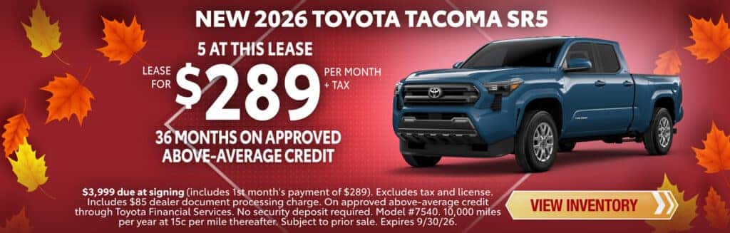 NEW 2026 TOYOTA TACOMA SR5