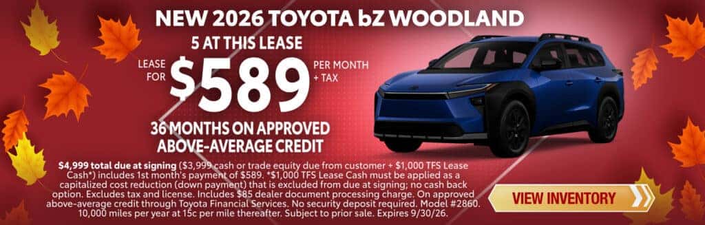 NEW 2026 TOYOTA bZ WOODLAND
