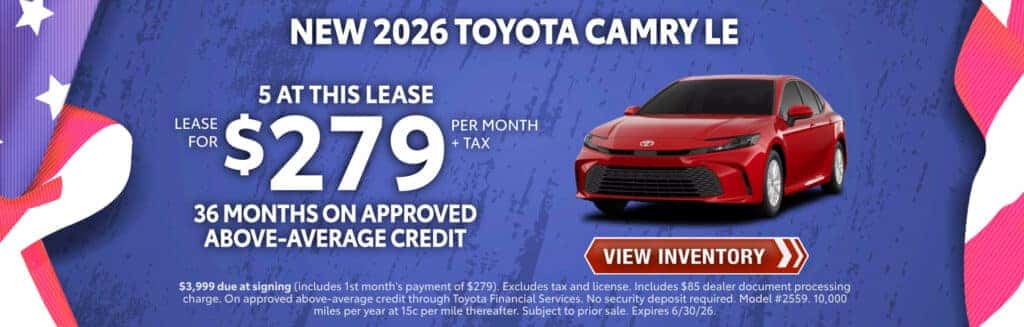 NEW 2026 TOYOTA CAMRY LE