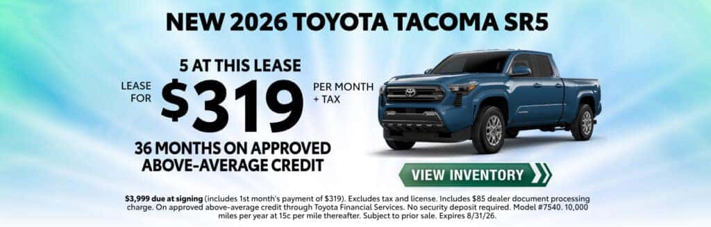 NEW 2026 TOYOTA TACOMA SR5