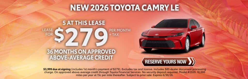 NEW 2026 TOYOTA CAMRY LE