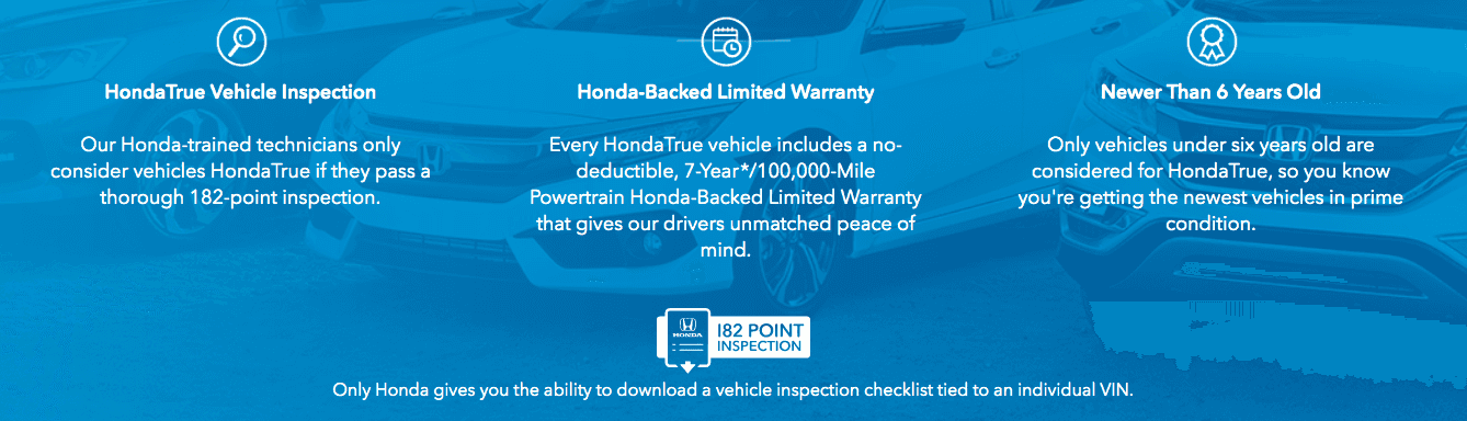 Why buy Honda certified?  Honda Certified Used Vehicles