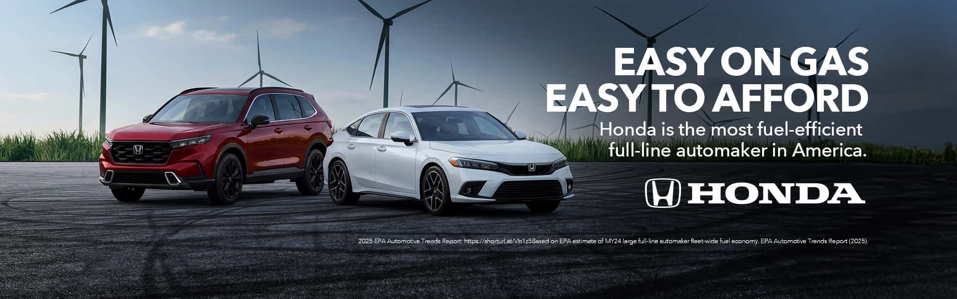 Fuel Efficient Honda vehicles