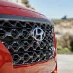 2019 Hyundai Santa Fe chrome accent front grille