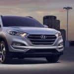 Silver Hyundai in parking lot