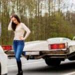 Couple stuck on side of road