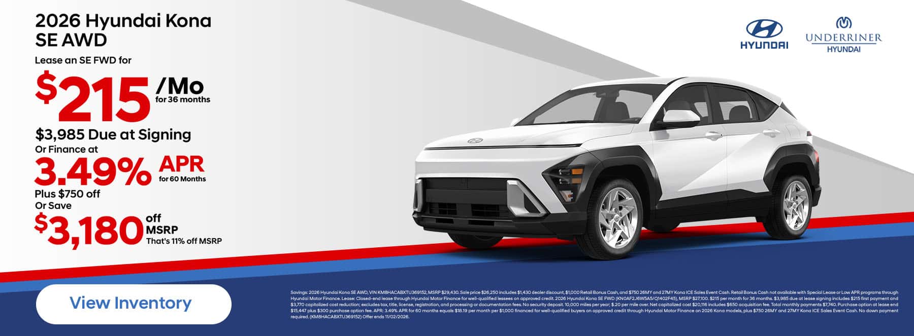 New 2026 Hyundai Kona