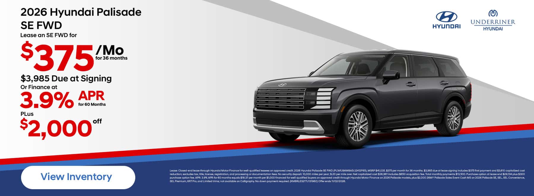 New 2026 Hyundai Palisade