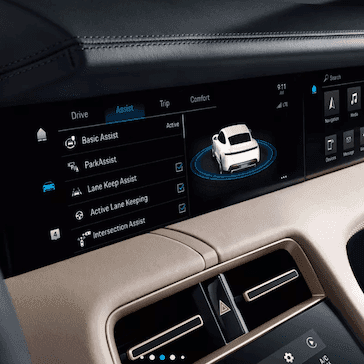 2020 Porsche Taycan Driver's Display
