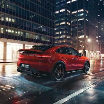 2020 Porsche Cayenne Coupe using Porsche Active Aerodynamics