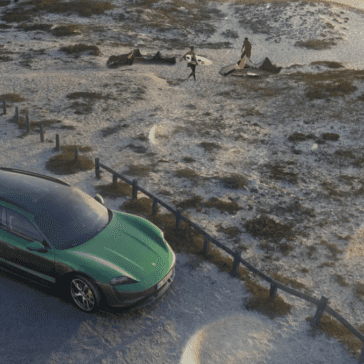 Porsche Taycan Cross Turismo Overhead