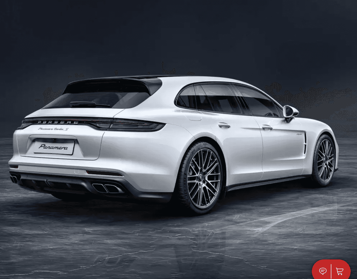 2023 Porsche Panamera Sport Turismo rear and side view
