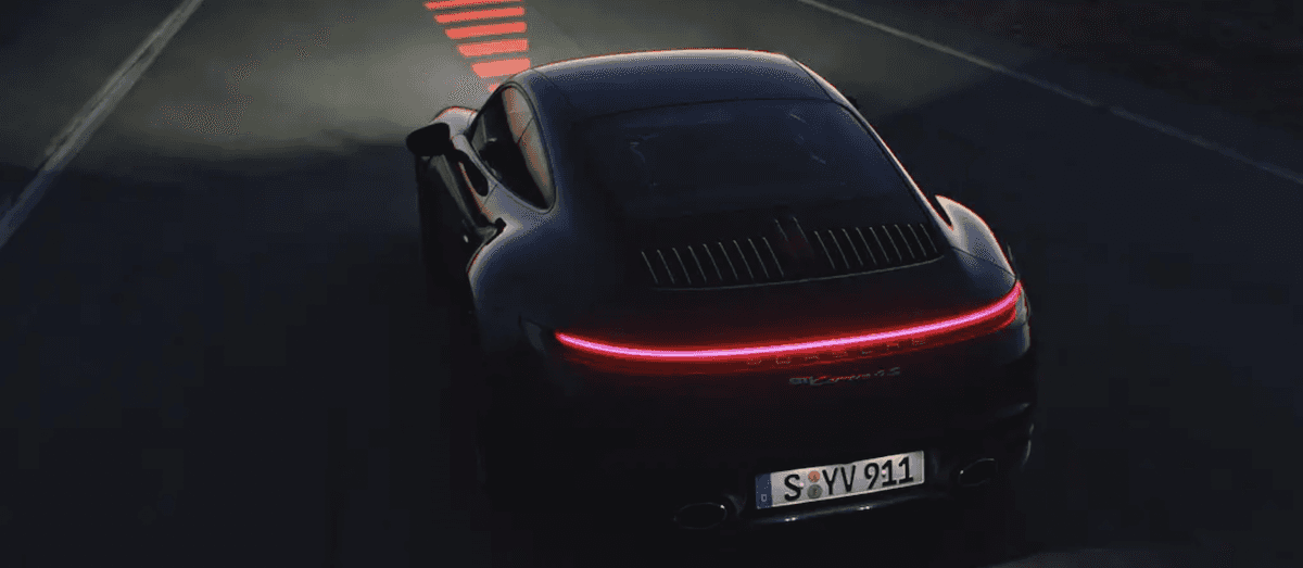 2024 Porsche 911 with night vision mode